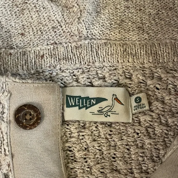 Men's Cream Hooded Sweater - Picture 4 of 6